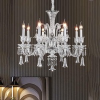 Lustres en cristal français, style européen, salon, salle à manger, chambre à coucher moderne, lampe de luxe, villa, lustre suspendu