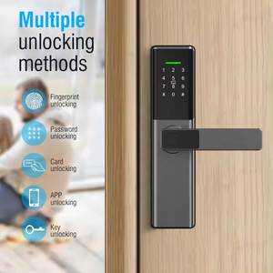 <span class=keywords><strong>Serratura</strong></span> Digitale Intelligente Te'an con Impronta Digitale, Carta, Chiave e WiFi, Maniglia <span class=keywords><strong>Elettrica</strong></span> per Porte in Acciaio, Ottone, Lega di Zinco e Alluminio - Product Image 2