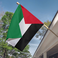 3x5 ft Drapeau palestinien imprimé Drapeau de la Palestine Drapeau de la Palestine