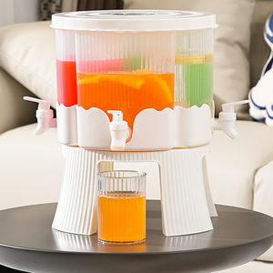 Ensemble de seaux à fruits rotatifs DD1451 en gros avec 4 tasses et pichet infuseur, distributeur de boissons froides pour réfrigérateur - Product Image 6