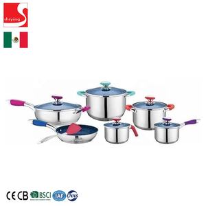 SY-Kitchenware Juego <span class=keywords><strong>de</strong></span> utensilios <span class=keywords><strong>de</strong></span> Cocina <span class=keywords><strong>de</strong></span> Inducción <span class=keywords><strong>de</strong></span> acero inoxidable Utensilios Combo Cocina Juego <span class=keywords><strong>de</strong></span> ollas y sartenes <span class=keywords><strong>México</strong></span> - Product Image 4