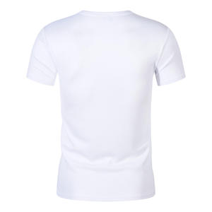Người Đàn Ông Trắng Của 100% Polyester T-Shirts Tùy Chỉnh In Ấn Bán Buôn Đồng Bằng Dệt Kim T-Shirts Thăng Hoa Trống Tee Áo Sơ Mi Nam Của T-Shirt - Product Image 4