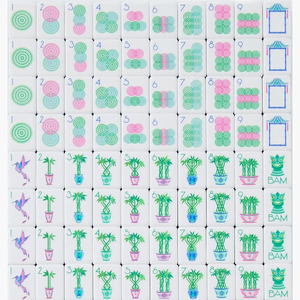 Juego de Mahjong de acrílico americano de lujo personalizado 166 160 azulejos Mahjong de viaje Singapur Mahjong Rummy Gme Set - Product Image 4