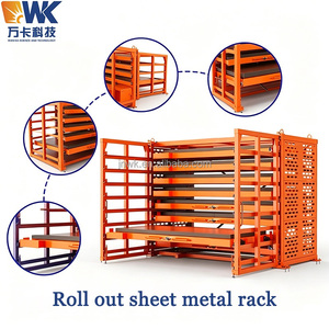 Heavy Duty <strong>Steel</strong> Stacking Racks &amp; <strong>Shelves</strong> Roll Out Drawer Rack for <strong>Stainless</strong> <strong>Steel</strong> Sheet Metal <strong>Storage</strong> - Product Image 3