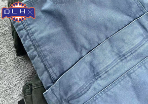 Veste de travail classique en toile américaine pour <span class=keywords><strong>homme</strong></span>, personnalisée, en velours côtelé épais délavé à l'acide, col rabattu, style vintage - Product Image 4