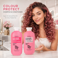 SHAKEBAR Argan Oil Color Protect Shampoo dan Kondisioner Bebas Sulfat dengan Minyak Quinoa dan Minyak Mawar untuk Perawatan Rambut yang Diwarnai dan Diolah