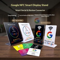 Наклейка-карта NFC с чипом NTAG215 для Google-рейтингов/отзывов, гибкая, из ПВХ, с функцией активации касанием, для трансграничной торговли