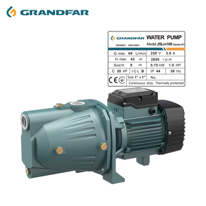 Pompe à eau auto-amorçante à jet de surface GRANDFAR 220V 1.5HP 1.1kW 60L/min pour applications d'eau propre et eaux usées, version JSLm110 - Product Image 4