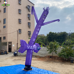 Airfun ngoài trời cửa hàng kinh doanh dấu hiệu Fly rối vẫy cánh tay Inflatable Ống người đàn ông quảng cáo Inflatable không khí vũ công với ánh sáng - Product Image 5