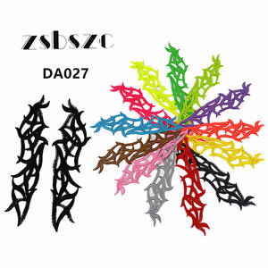 ผ้าลูกไม้กิปัวร์ปักลายดอกไม้ฉลุลาย งานแฮนด์เมด คุณภาพสูง ราคาสมเหตุสมผล สำหรับเย็บติดเสื้อผ้า - Product Image 1