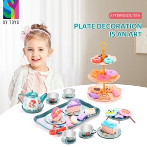 SY jouer <span class=keywords><strong>maison</strong></span> jouet Simulation après-midi <span class=keywords><strong>thé</strong></span> Dessert alimentaire en plastique bricolage jeu semblant jouer jouets pour enfants cuisine ensemble - Product Image 2
