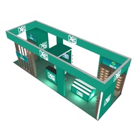 Étagère modulaire en aluminium 10x30, présentoir portable pour salon professionnel, exposition, événement, stand de foire commerciale