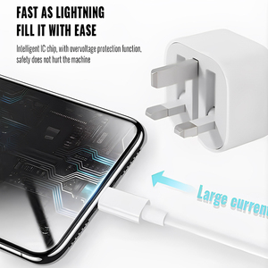 <span class=keywords><strong>Adaptateur</strong></span> de <span class=keywords><strong>prise</strong></span> pliable PD20W UK 20W Type-C <span class=keywords><strong>Adaptateur</strong></span> de téléphone approprié Chargeur PD - Product Image 2