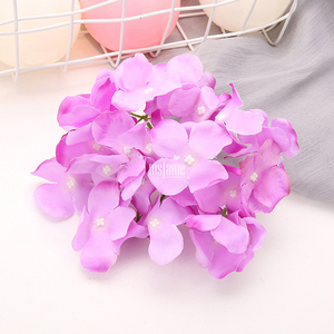 Diademas de Flores Artificiales de Hortensia de 15 cm con 27 Pétalos para Graduación, Diademas con Flores Grandes - Product Image 5