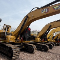 Excavatrice sur chenilles Caterpillar 336GC d'occasion, 36 tonnes, d'origine japonaise, CAT 336GC, bon état, matériel de construction lourd.