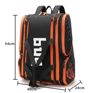 Mass Customization Design Pickleball Padel Racket Backpack for Men Portable Waterproof Gym Bag with Shoe Pocket