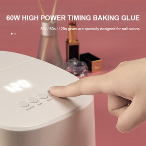 Nouvelle conception, lampe UV LED sans fil 60W à séchage rapide, sécheuse à ongles professionnelle rechargeable pour usage en salon - Product Image 3