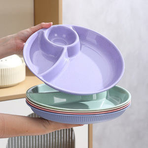 Großhandel Günstige Runde geformte Obst Abendessen Gerichte Mehrzweck <span class=keywords><strong>Serving</strong></span> Dumpling Rpet Teller für Restaurant gebrauch - Product Image 4