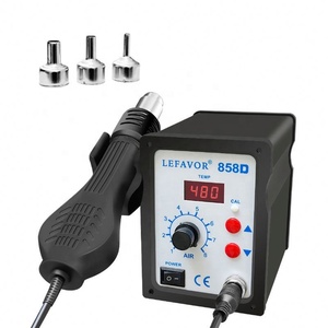 ปืนลมร้อน 858D BGA Rework Solder Station เครื่องเป่าลมร้อน เครื่องเป่าผม ปืนลมร้อนบัดกรี 220V 110V สำหรับซ่อมแซมงานเชื่อม SMD SMT - Product Image 2