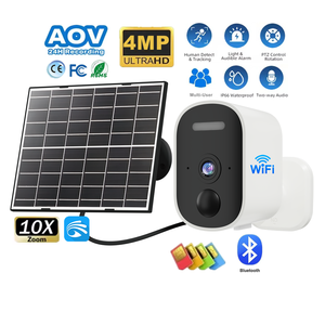 Yoosee Single Lens AOV Ai 4MP 4G Sim Card <b>Solar</b> Powered Outdoor PTZ IP Wifi CCTV Wireless Network Surveillance Security <b>Cameras</b> - Product Image 1