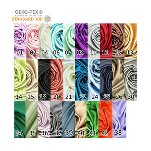 Bán Buôn 100% Tinh Khiết Vải Lụa 16Mm 114Cm <span class=keywords><strong>Crepe</strong></span> Satin Chất Lượng Cao Cho Dresses Đám Cưới Rèm Cửa Ngủ Cho Cô Gái Trong Kho - Product Image 1