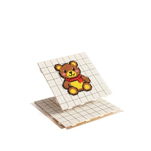 White Perlite Board 104x104mm 2.6mm Thickness With Grid For DIY <b>Beading</b> Craft Teenagers <b>Plastic</b> Toy Puzzle Base - Product Image 2