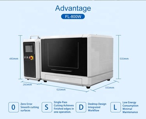 Découpeuse <span class=keywords><strong>laser</strong></span> à fibre mini haute précision refroidie par air 700W 1200W à coupe ultra étroite sans bavure pour l'artisanat de l'or et de l'argent - Product Image 4