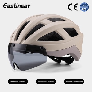 Casque de vélo magnétique EPS pour route et VTT avec lunettes intégrées, équipement de vélo unisexe pour adultes - Product Image 3