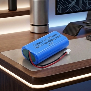 Paquete de Baterías de Iones de Litio 18650 Personalizado de 7.4V 2600mAh 2S1P, Paquete de Baterías Recargables con BMS, Fabricante OEM ODM - Product Image 1