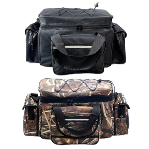 Sac à dos de pêche à deux couches, bandoulière extérieure en polyester, grande capacité 30L, polyvalent - Product Image 1