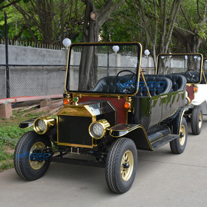 Voiture électrique classique vintage moderne, personnalisée, à deux rangées, multicolore, pour mariages et excursions - Product Image 2