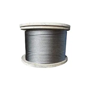 Nhà Máy bán hàng trực tiếp, 1/4 "Guy dây 1x7 1x19 Hot chứng nhận Wire Rope/Dây thép dây/mạ kẽm Wire Rope