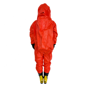 Combinaisons chimiques CGLX de haute qualité rouge/jaune <span class=keywords><strong>Omniseal</strong></span> avec gants en caoutchouc anti-acide et anti-alcali et bottes antidérapantes et anti-épines - Product Image 4