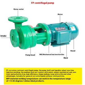 Para FPZ bomba auto-escorvante polipropileno reforçado industrial centrífuga bomba química ácido alcalino resistência corrosão - Product Image 2