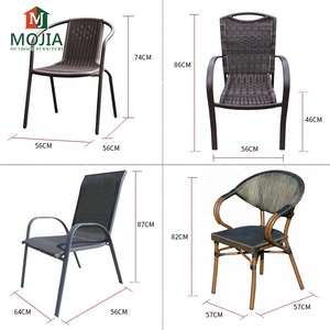 Muebles de Jardín, Sillas de Mimbre de Ratán, Ocio al Aire Libre, Comedor, Sillas Cómodas, Muebles de Ratán - Product Image 5