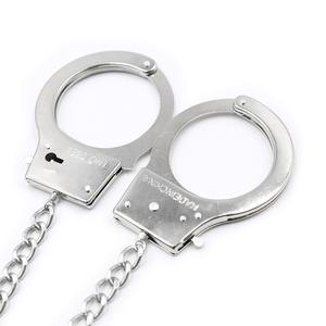 أصفاد للكاحل من الفولاذ المقاوم للصدأ BDSM, أصفاد للكاحل مزودة بمقبس شرجي للعلاقة الجنسية للبالغين - Product Image 4