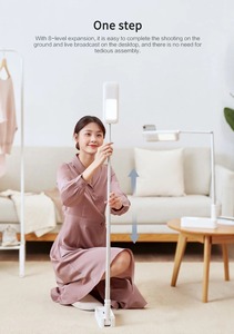 Soporte portátil para teléfono móvil, lámpara de luz de relleno para selfi, LED regulable, inalámbrica, para vídeo en vivo, retráctil - Product Image 3