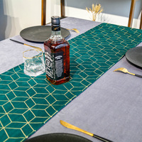 Chemin de table en velours doré, style vintage minimaliste, personnalisable, fabriqué en Chine, luxe léger, style nordique, pour table ou lit