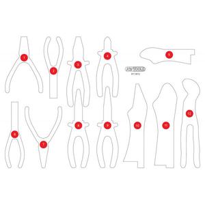 KS TOOLS - 811.0012-97 Insert mousse vide pour 811.0012 - EAN 4042146860274 ROLLING WORKSHOPS VIDE PLATEAUX - Product Image 1