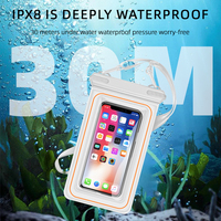Pochette étanche pour téléphone flottante en éponge de 7,5 pouces |   Sac étanche universel pour téléphone pour la natation, le kayak et la navigation de plaisance