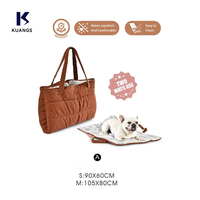 Sac de transport portable pour animaux de compagnie, imperméable et antistatique, pour les voyages et comme lit pour chien