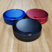 Boîte à snus durable en aluminium et acier inoxydable usinée CNC avec design de filetage externe par électroérosion à fil, réutilisable, vente en gros