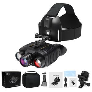 Binoculares Tácticos de Largo Alcance Secozoom con Visión Nocturna, Montables en Casco, Negros, con Sensor CMOS - Product Image 6