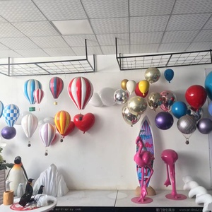 Bas prix intérieur et extérieur personnalisé vitrine décor ballon en fibre de verre Sculpture dessin animé <span class=keywords><strong>pop</strong></span> art ornements ballon Sculpture - Product Image 2