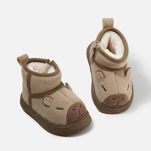 รองเท้าบูทฤดูหนาวแบบใหม่สำหรับเด็กผู้หญิง พื้นนุ่มกันลื่น รองเท้าบูทหิมะสำหรับเด็กผู้ชาย บุผ้ากำมะหยี่อุ่นพิเศษ - Product Image 5