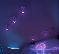 Ampoules UV à lumière noire 2024, 9W, 385-400nm, E26, A19, 60*120mm, LED UV, lumière violette, ampoule noire pour scène de danse, décoration intérieure