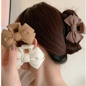 Koreanische Bogen-Haar-Krauen-Clips Damen klassisch elegantes Haar Hai-Clips einfaches Temperament Haargriff-Zubehör