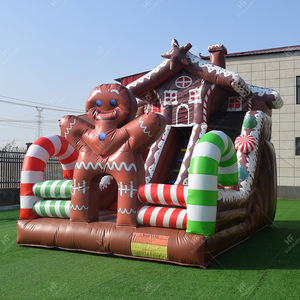 Combo gonflable de bonbons de Noël avec marionnette et canne à sucre-Château de rebond festif avec toboggan pour <span class=keywords><strong>location</strong></span> de fête de <span class=keywords><strong>vacances</strong></span> - Product Image 3