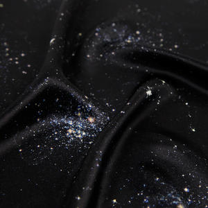 Hiny-tela estampada digital para vestido de niña, tela de satén de rayón suave de los 60, diseño de estrella orean 100% - Product Image 5