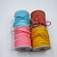 Jaune solide motif cuir corde tissu 100% Polyester velours ruban élégant cadeau boîte décorations pour bijoux Bracelet collier